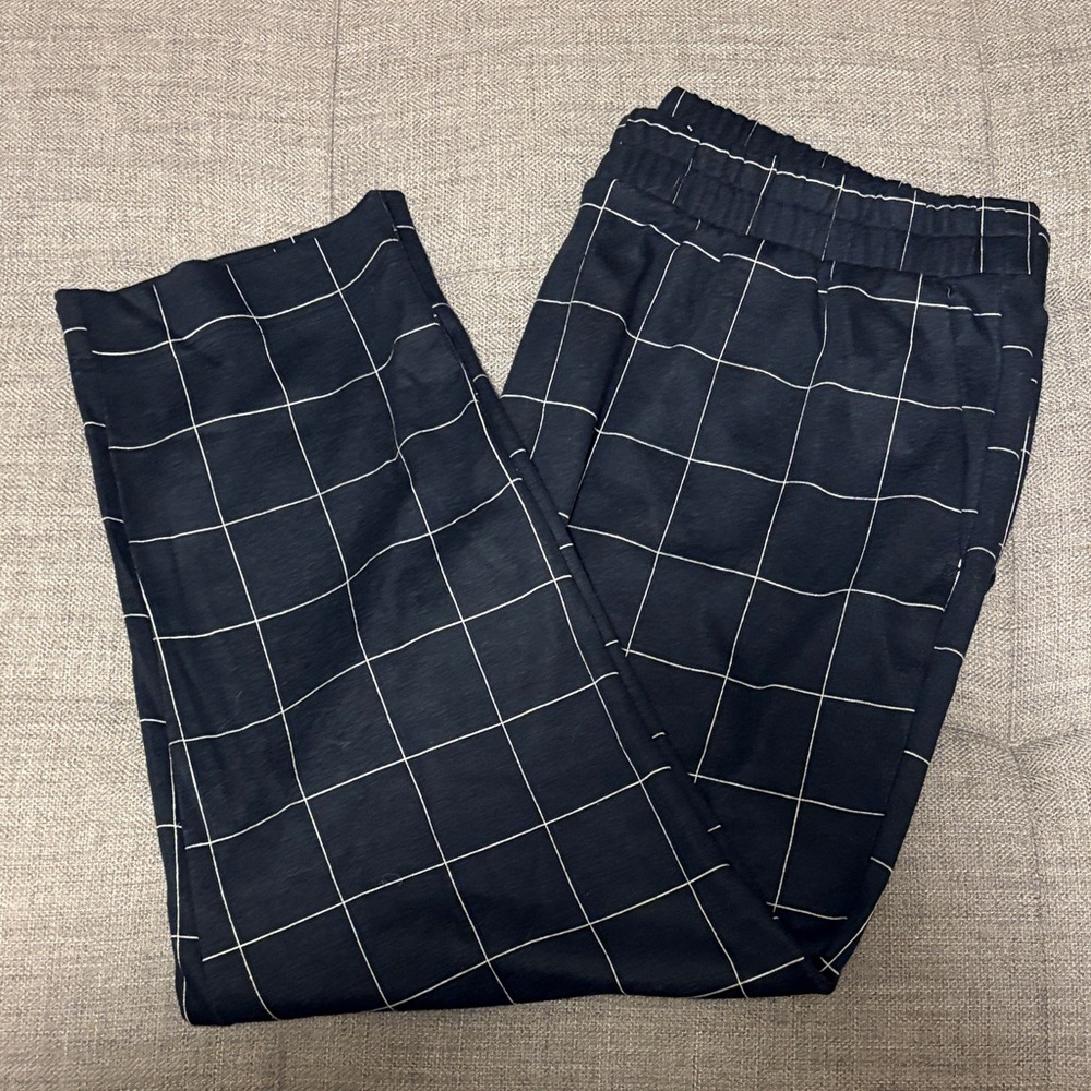 a new day Navy Grid Ankle Pants